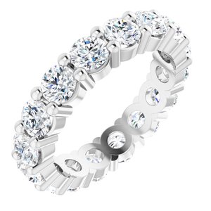 14K White Gold 2 3/8 CTW Lab-Grown Diamond Eternity Band Size 4.5