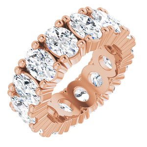 14K Rose Gold 5 5/8 CTW Lab-Grown Diamond Eternity Band Size 4.5