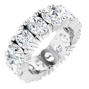 10K White Gold 5 1/5 CTW Lab-Grown Diamond Eternity Band Size 4.5