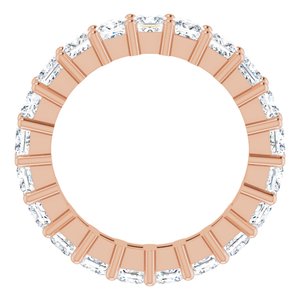 10K Rose Gold 2 1/3 CTW Natural Diamond Eternity Band Size 4.5