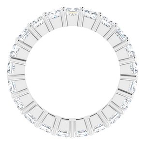 10K White Gold 2 1/3 CTW Natural Diamond Eternity Band Size 4.5