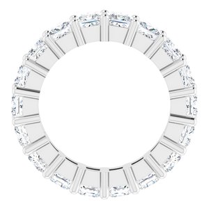 10K White Gold 3 5/8 CTW Lab-Grown Diamond Eternity Band Size 4.25
