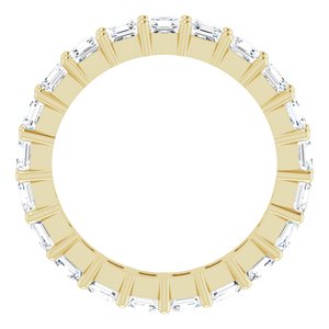 14K Yellow Gold 2 1/8 CTW Lab-Grown Diamond Eternity Band Size 4.5