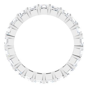 Platinum 2 1/8 CTW Lab-Grown Diamond Eternity Band Size 4.5