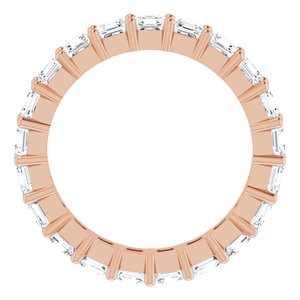 14K Rose Gold 2 1/8 CTW Lab-Grown Diamond Eternity Band Size 4.5