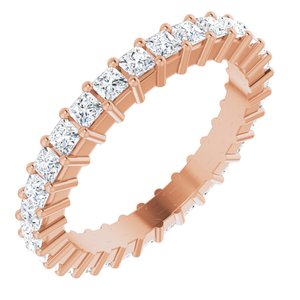 14K Rose Gold 1 CTW Lab-Grown Diamond Eternity Band Size 4.5