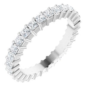 10K White Gold 1 CTW Lab-Grown Diamond Eternity Band Size 4.5