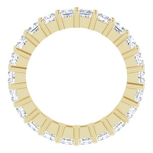 10K Yellow Gold 2 CTW Lab-Grown Diamond Eternity Band Size 4