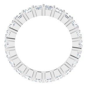 10K White Gold 2 CTW Lab-Grown Diamond Eternity Band Size 4