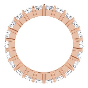 10K Rose Gold 2 CTW Lab-Grown Diamond Eternity Band Size 4