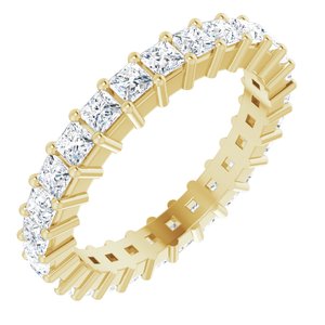 10K Yellow Gold 1 1/5 CTW Lab-Grown Diamond Eternity Band Size 4.5