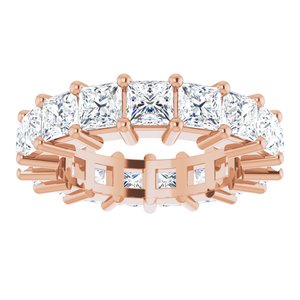 10K Rose Gold 4 1/4 CTW Natural Diamond Eternity Band Size 4.5