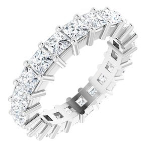 14K White Gold 2 1/3 CTW Lab-Grown Diamond Eternity Band Size 4.5