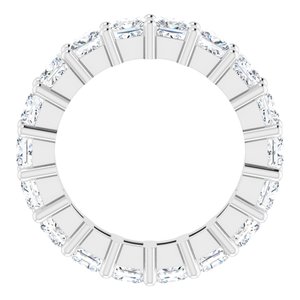 10K White Gold 3 5/8 CTW Lab-Grown Diamond Eternity Band Size 4.5