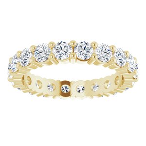 10K Yellow Gold 1 5/8 CTW Natural Diamond Eternity Band Size 4.75