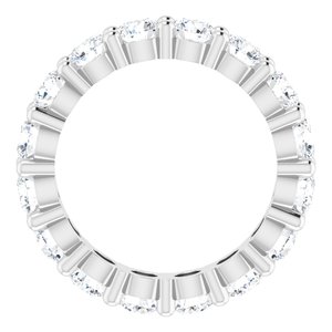 10K White Gold 2 3/8 CTW Lab-Grown Diamond Eternity Band Size 4.75