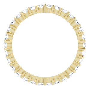 10K Yellow Gold 5/8 CTW Lab-Grown Diamond Eternity Band Size 4.5