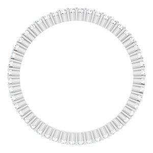 10K White Gold 1/5 CTW Lab-Grown Diamond Eternity Band Size 4.75