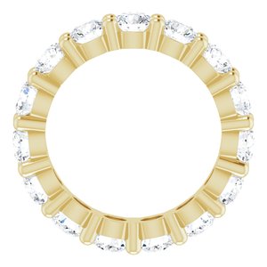 10K Yellow Gold 3 5/8 CTW Natural Diamond Eternity Band Size 4.75