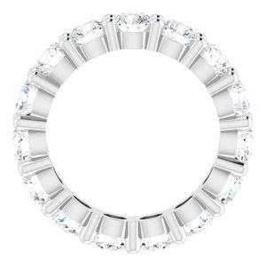Platinum 3 5/8 CTW Lab-Grown Diamond Eternity Band Size 4.5