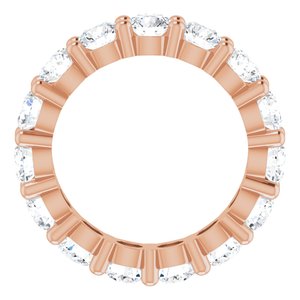 14K Rose Gold 3 5/8 CTW Lab-Grown Diamond Eternity Band Size 4.5
