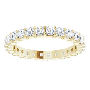 14K Yellow Gold 1 1/3 CTW Lab-Grown Diamond Eternity Band Size 4.5