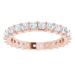 14K Rose Gold 1 1/3 CTW Lab-Grown Diamond Eternity Band Size 4.5
