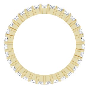 10K Yellow Gold 1 CTW Natural Diamond Eternity Band Size 4.75