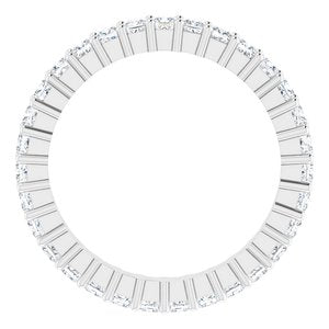 10K White Gold 1 CTW Lab-Grown Diamond Eternity Band Size 4.75