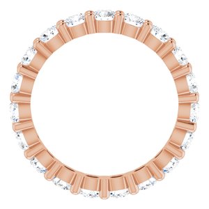 10K Rose Gold 1 1/3 CTW Lab-Grown Diamond Eternity Band Size 4.5