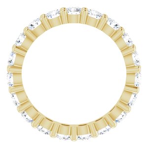 10K Yellow Gold 1 1/3 CTW Lab-Grown Diamond Eternity Band Size 4.5
