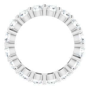 Platinum 2 3/8 CTW Lab-Grown Diamond Eternity Band Size 4.5