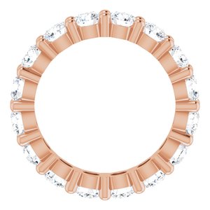14K Rose Gold 2 3/8 CTW Lab-Grown Diamond Eternity Band Size 4.5