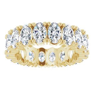 10K Yellow Gold 3 1/4 CTW Lab-Grown Diamond Eternity Band Size 4.5