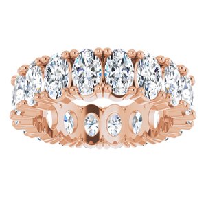 10K Rose Gold 3 1/4 CTW Lab-Grown Diamond Eternity Band Size 4.5