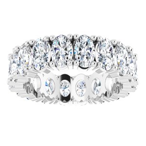 14K White Gold 3 1/4 CTW Lab-Grown Diamond Eternity Band Size 4.5