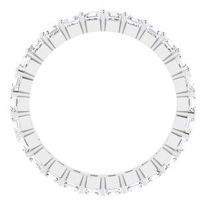 Platinum 1 1/3 CTW Lab-Grown Diamond Eternity Band Size 4.5