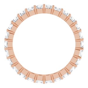 14K Rose Gold 1 1/3 CTW Lab-Grown Diamond Eternity Band Size 4.5