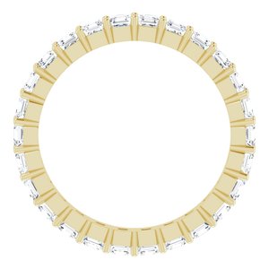 14K Yellow Gold 1 1/3 CTW Lab-Grown Diamond Eternity Band Size 4.5
