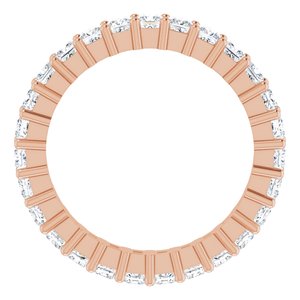 10K Rose Gold 1 1/5 CTW Lab-Grown Diamond Eternity Band Size 4.5