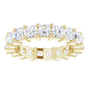 14K Yellow Gold 3 CTW Lab-Grown Diamond Eternity Band Size 4.5