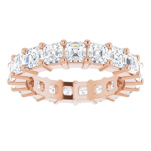 14K Rose Gold 3 CTW Lab-Grown Diamond Eternity Band Size 4.5