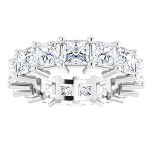 14K White Gold 6 CTW Lab-Grown Diamond Eternity Band Size 4.5