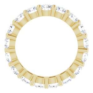 10K Yellow Gold 2 1/2 CTW Lab-Grown Diamond Eternity Band Size 4.75