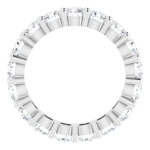 10K White Gold 2 1/2 CTW Lab-Grown Diamond Eternity Band Size 4.75