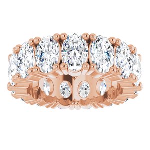 10K Rose Gold 5 1/2 CTW Lab-Grown Diamond Eternity Band Size 4.75