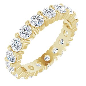10K Yellow Gold 1 5/8 CTW Lab-Grown Diamond Eternity Band Size 4.5