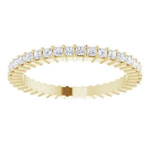 14K Yellow Gold 3/8 CTW Lab-Grown Diamond Eternity Band Size 4.5