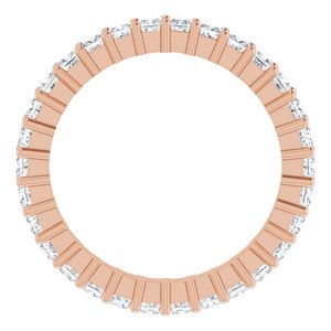 10K Rose Gold 1 CTW Lab-Grown Diamond Eternity Band Size 4.5