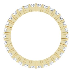 10K Yellow Gold 1 CTW Lab-Grown Diamond Eternity Band Size 4.5